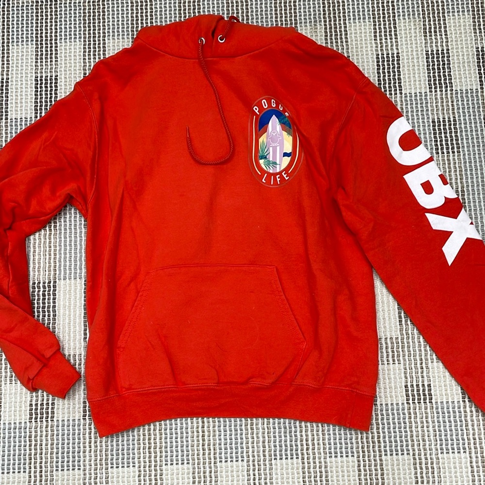 Orange outer banks barstool hoodie